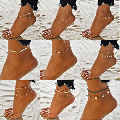 Boho Anklet Stack