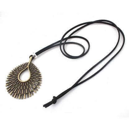 Enigmatic Tibetan Waterdrop Charm Necklace