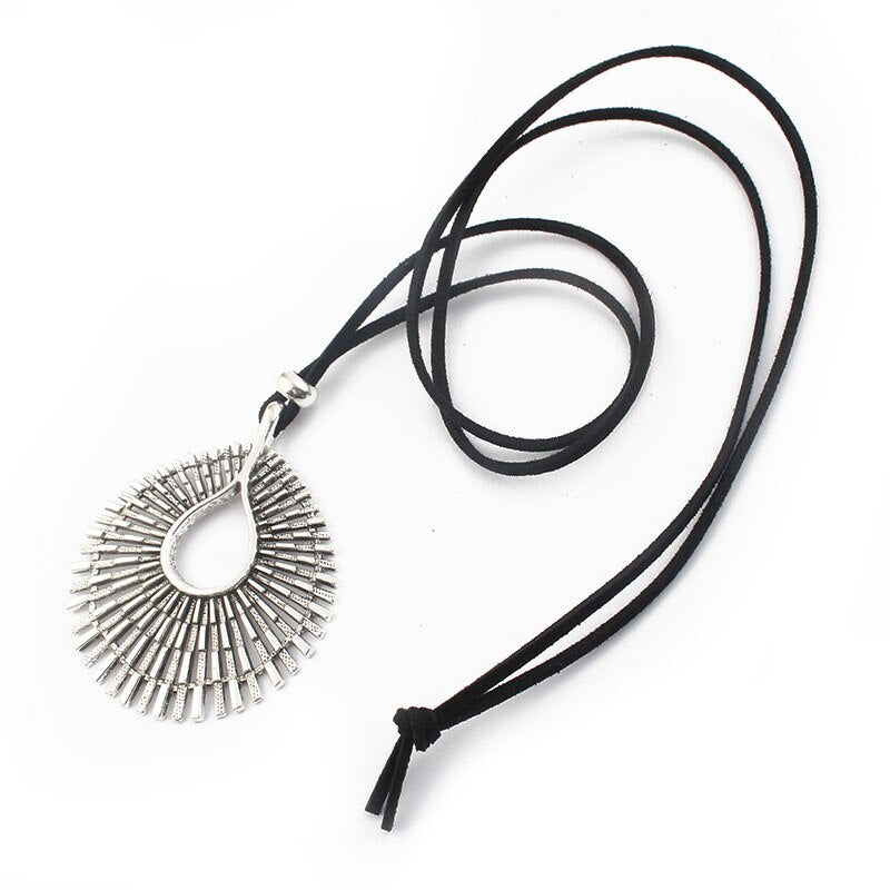 Enigmatic Tibetan Waterdrop Charm Necklace