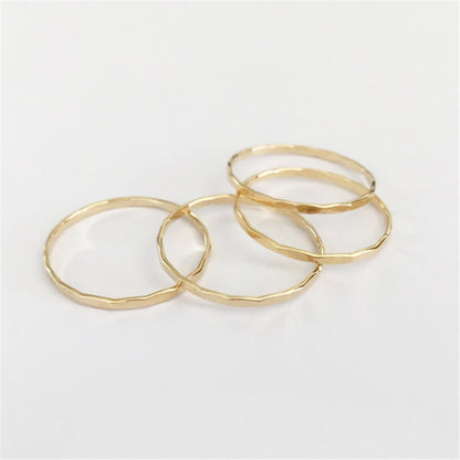 Minimalist Gold-Filled Stacked Rings (also available individually)