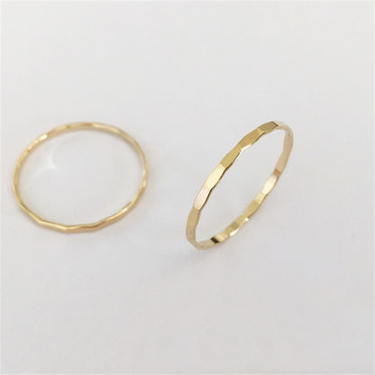 Minimalist Gold-Filled Stacked Rings (also available individually)