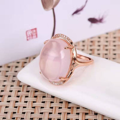 Vintage Rose Quartz Ring