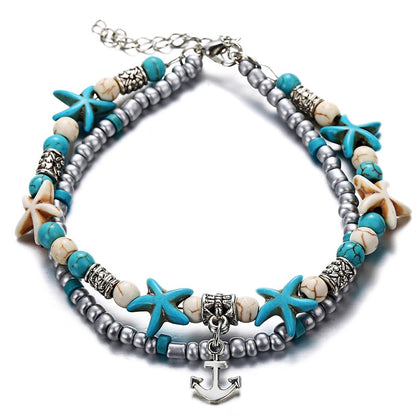 Boho Beach Turquoise Anklets