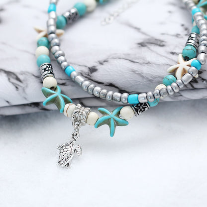 Boho Beach Turquoise Anklets