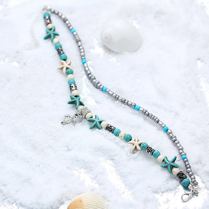 Boho Beach Turquoise Anklets