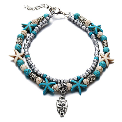 Boho Beach Turquoise Anklets