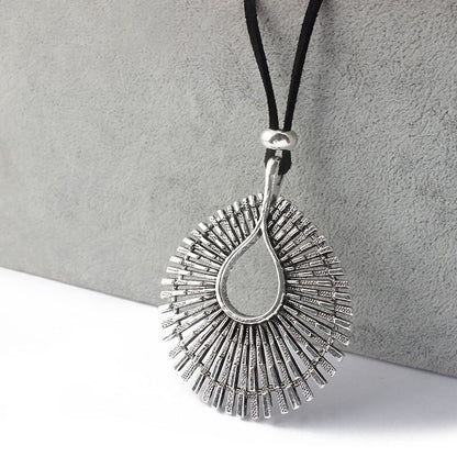 Enigmatic Tibetan Waterdrop Charm Necklace