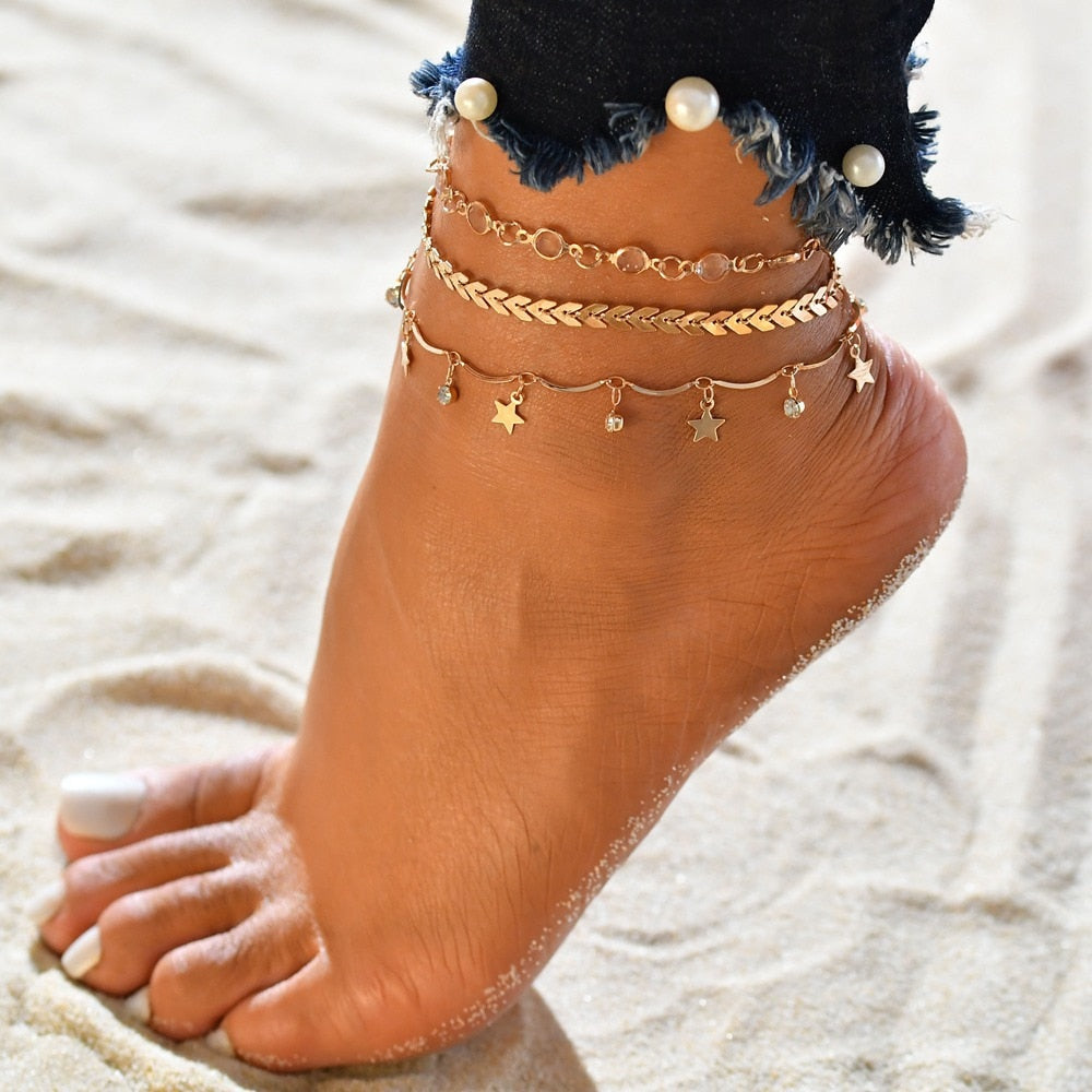 Boho Anklet Stack