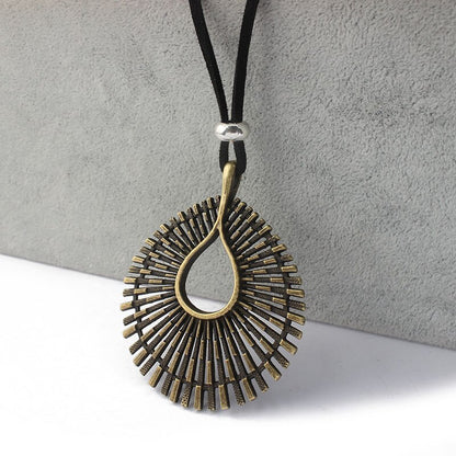 Enigmatic Tibetan Waterdrop Charm Necklace