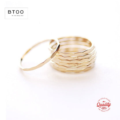 Minimalist Gold-Filled Stacked Rings (also available individually)