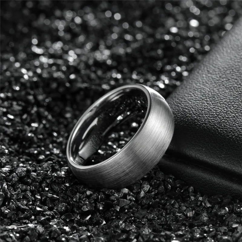 Tungsten Silver Sentinel Ring