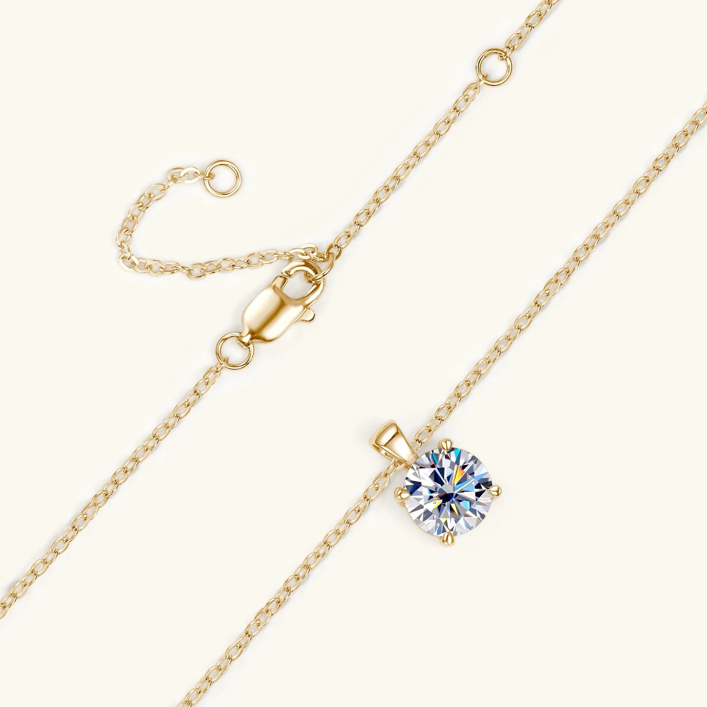 Shimmering Beauty - 1 carat Moissanite Necklace