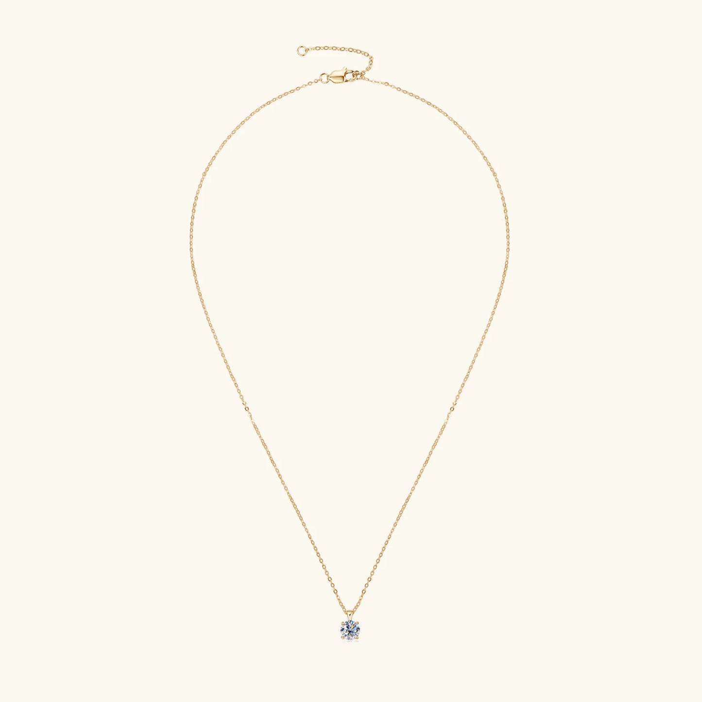 Shimmering Beauty - 1 carat Moissanite Necklace