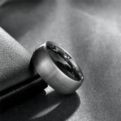 Tungsten Silver Sentinel Ring