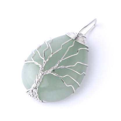 Tree of Life Crystal Pendant Necklace