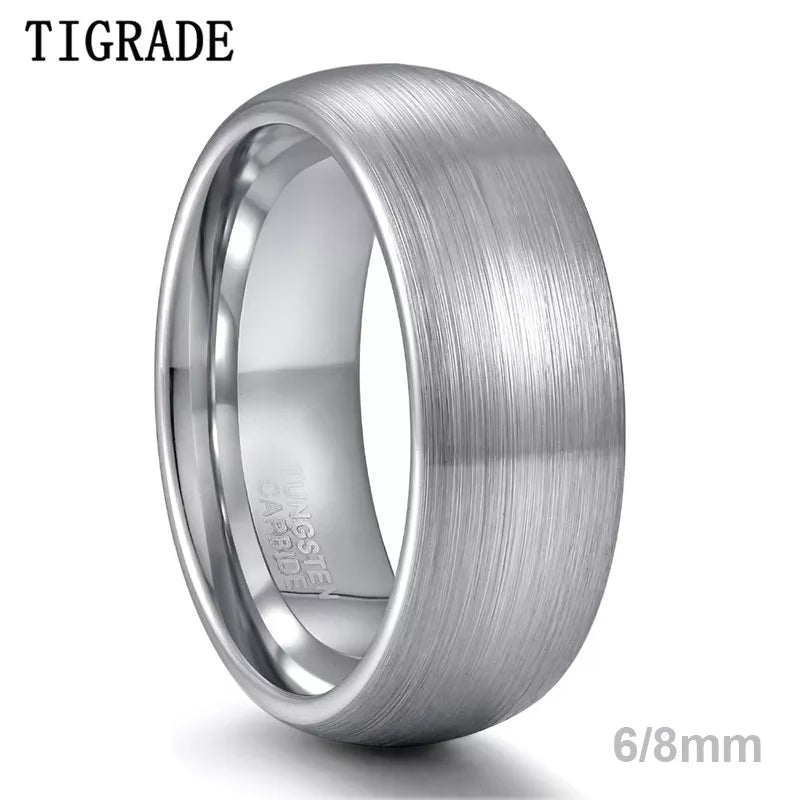 Tungsten Silver Sentinel Ring