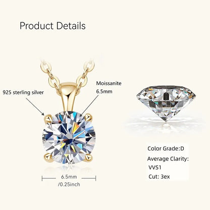 Shimmering Beauty - 1 carat Moissanite Necklace