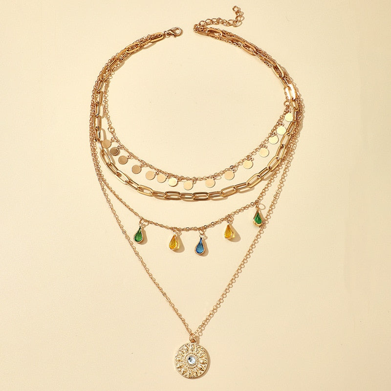 Boho Glam Layered Necklace