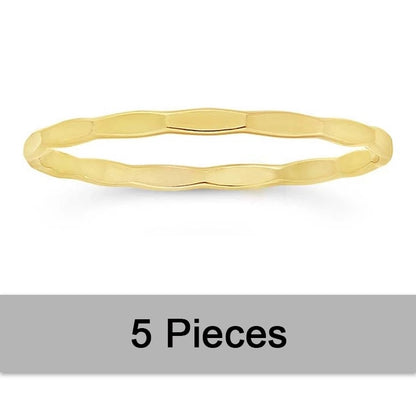 Minimalist Gold-Filled Stacked Rings (also available individually)