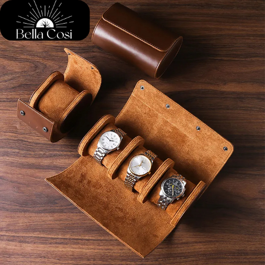 Vintage Voyager Leather Watch Case - Add ZING to your Gift!