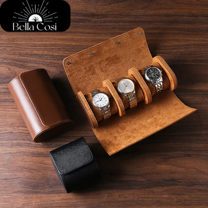 Vintage Voyager Leather Watch Case - Add ZING to your Gift!