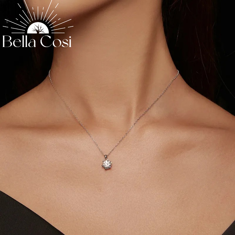 1/2 carat Moissanite Pendant Necklace