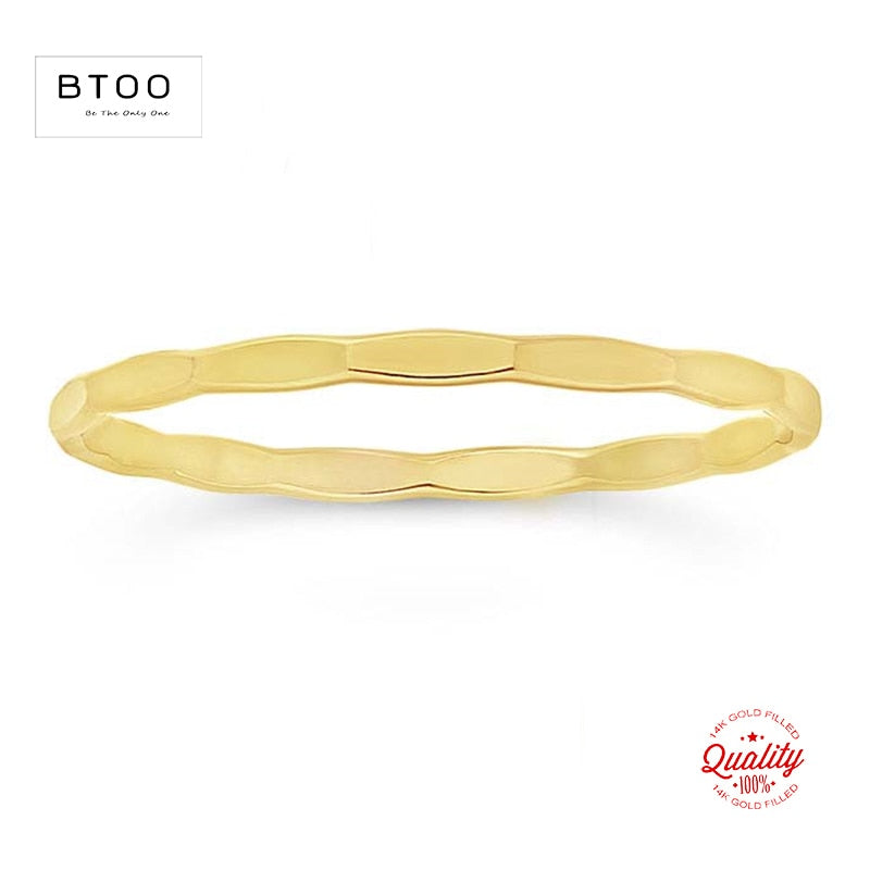 Minimalist Gold-Filled Stacked Rings (also available individually)